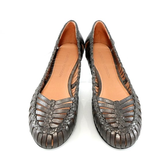 NIB$350 Sigerson Morrison Brian Woven Leather Cut-out Straps Ballet Flats 6 - Picture 2 of 14